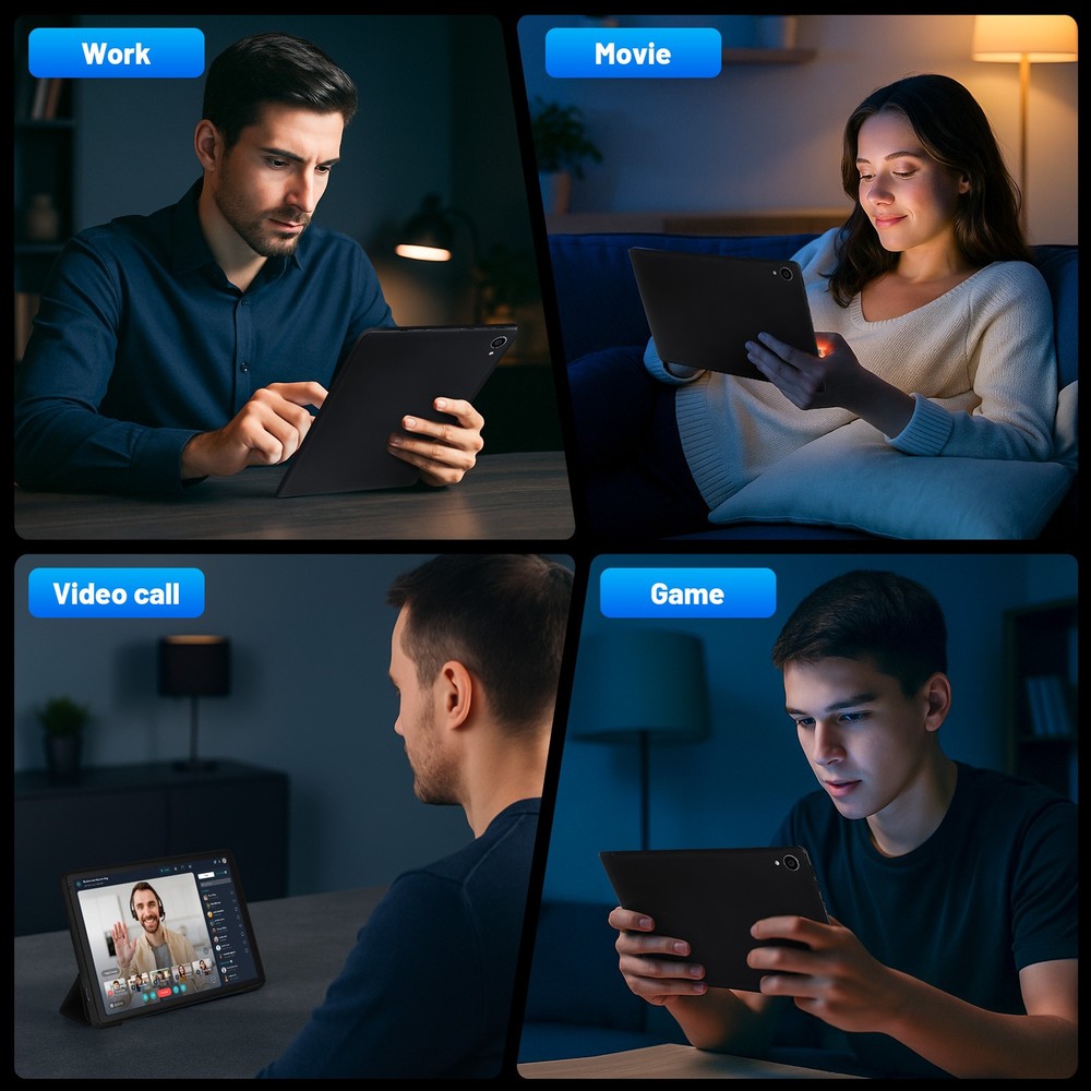 10.1'' Android 15 Tablets LCD Touchscreen Octa-Core 24GB+128GB WIFI 6 Bluetooth