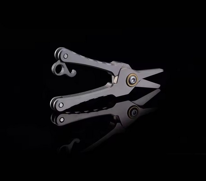 Titanium Mini Scissors Keychain Utility Folding Shears Feather Light Pocket EDC