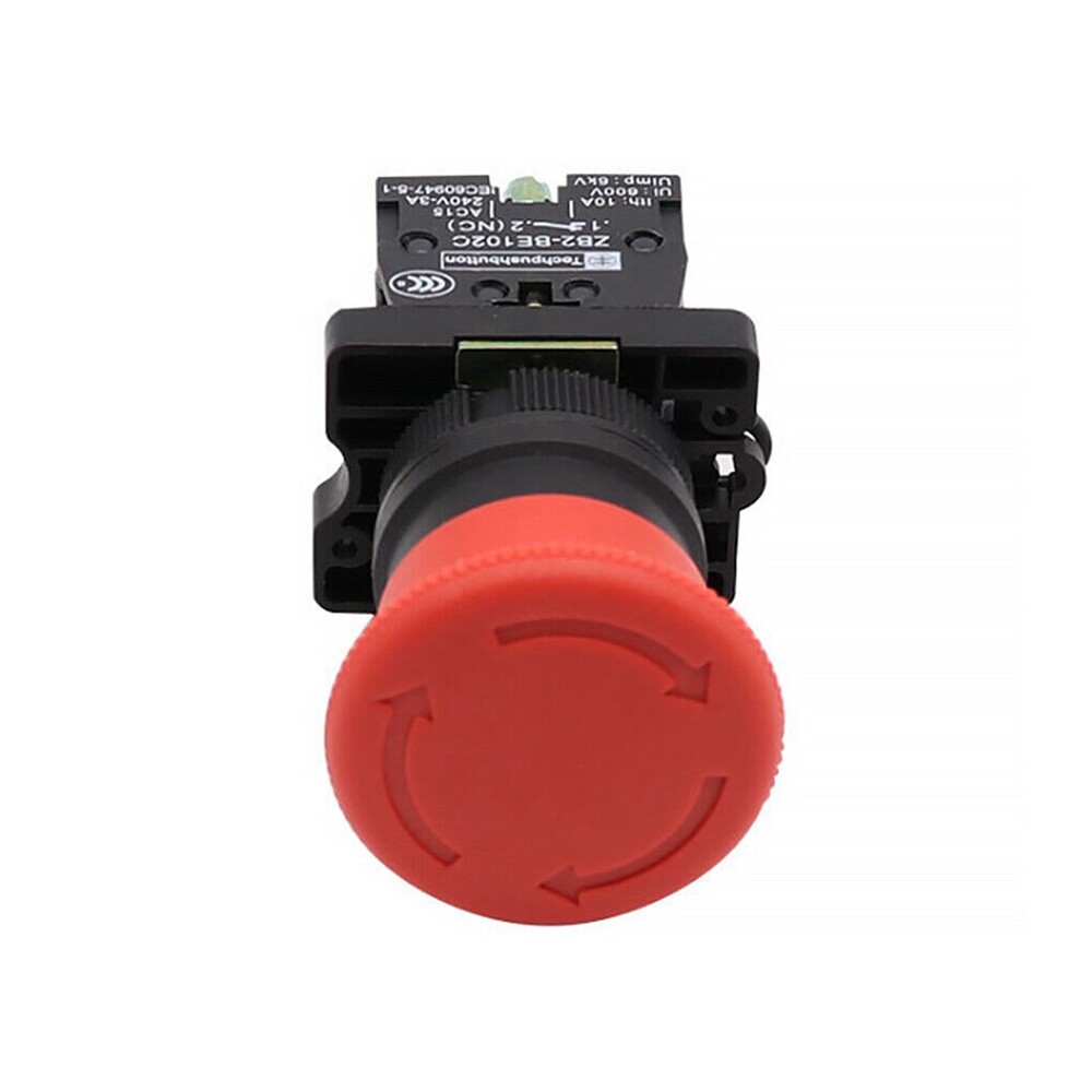 XB2-ES542 Emergency Stop Button Stop Switch Red Mushroom Stop Shut Off Switch