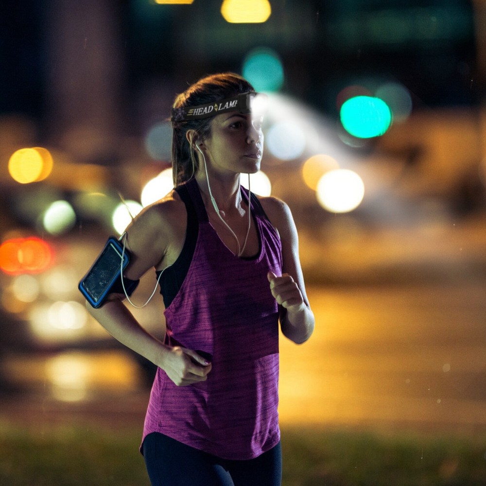 2PCS COB+LED Motion Sensor Headlamp USB Rechargeable Headlight Torch Flashlight