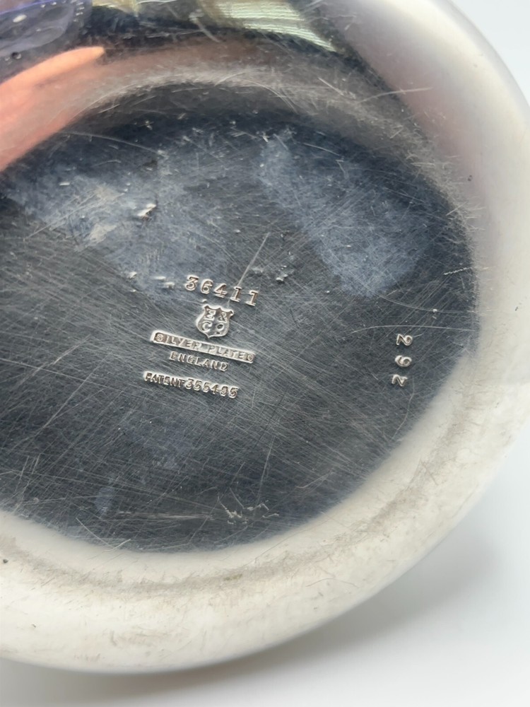 Vintage SILVER PLATED Elkington 6" Teapot England Marked #29Z