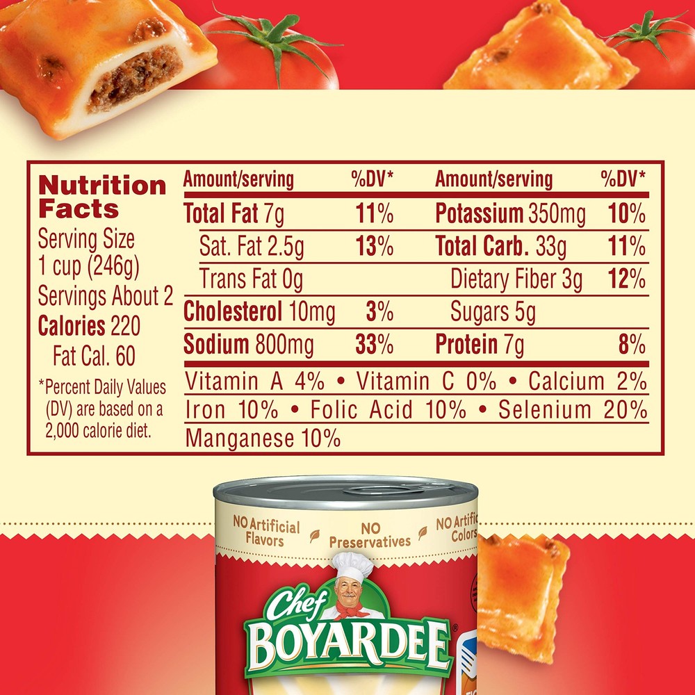 Beef Ravioli, 15 oz, 4 Pack