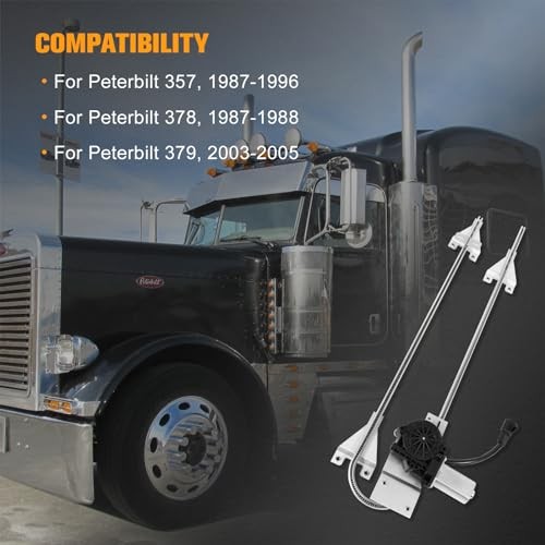 Power Window Regulator with Motor Compatible with Peterbilt 357, 1987