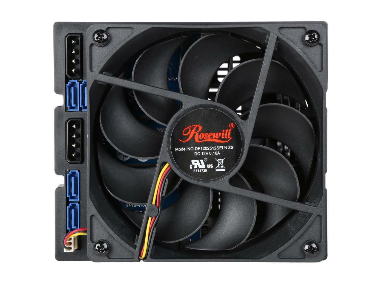 Rosewill RSV-SATA-Cage-34 - Hard Disk Drives - Black, 3 x 5.25" to 4 x 3.5" Hot-