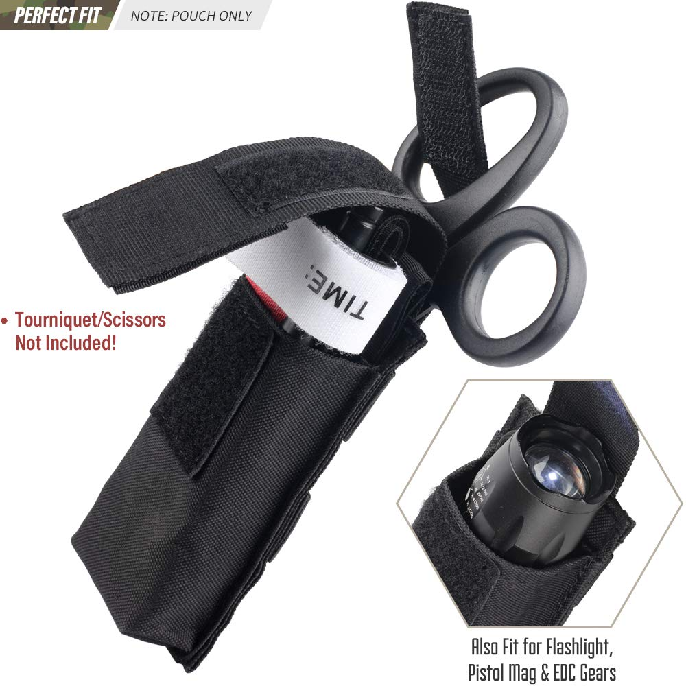 Molle Flashlight Holder Tactical Knife Sheath Pouch Military Multiuse Tool Pouch