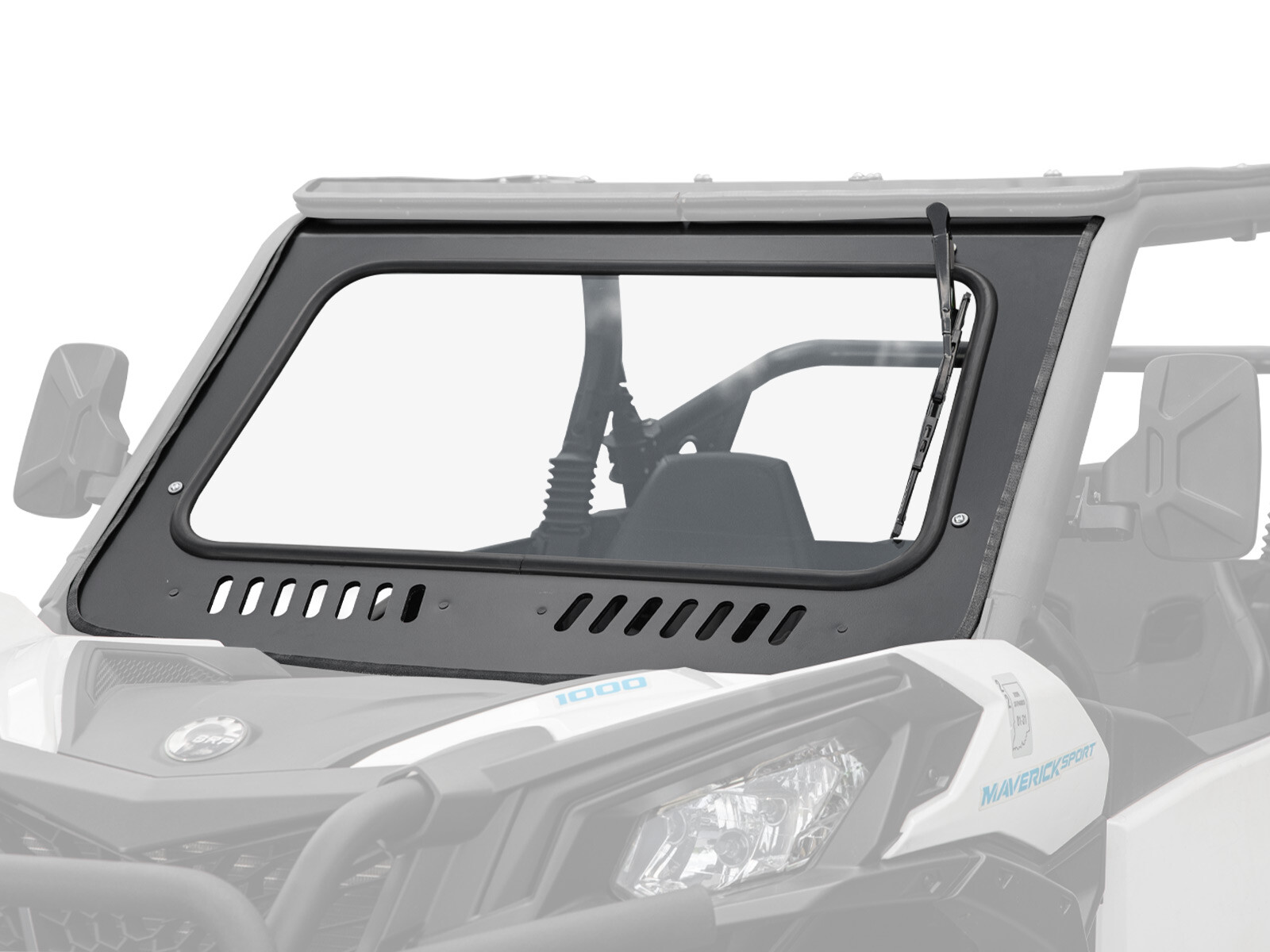 SuperATV DOT Approved Glass Windshield for Can-Am Maverick Trail (2018+)