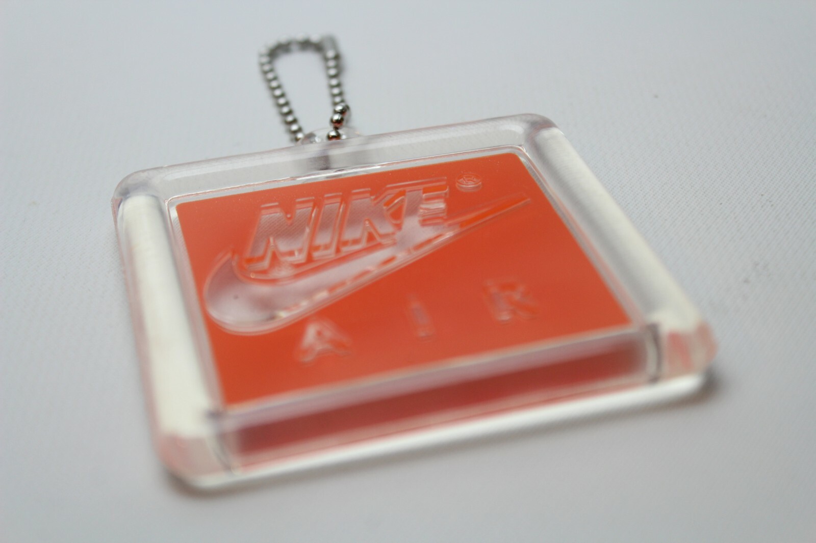 NIKE AIR HANG TAG ~RETRO~ 90s ORANGE KEYCHAIN jordan max III IV 1 90 ~AUTHENTIC~