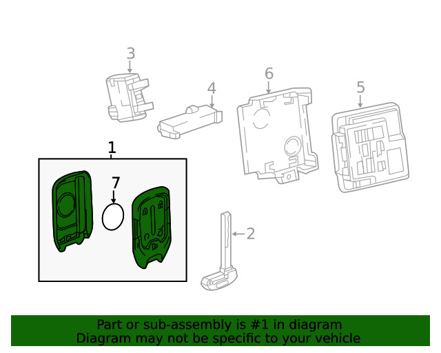 Genuine GM Transmitter 13547828