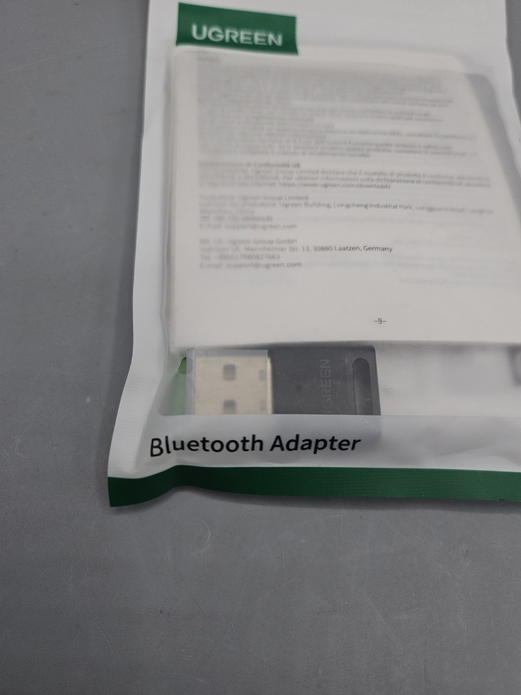 UGREEN USB Bluetooth Adapter for PC, Bluetooth 6.0 Dongle Receiver EDR & BLE, Pl