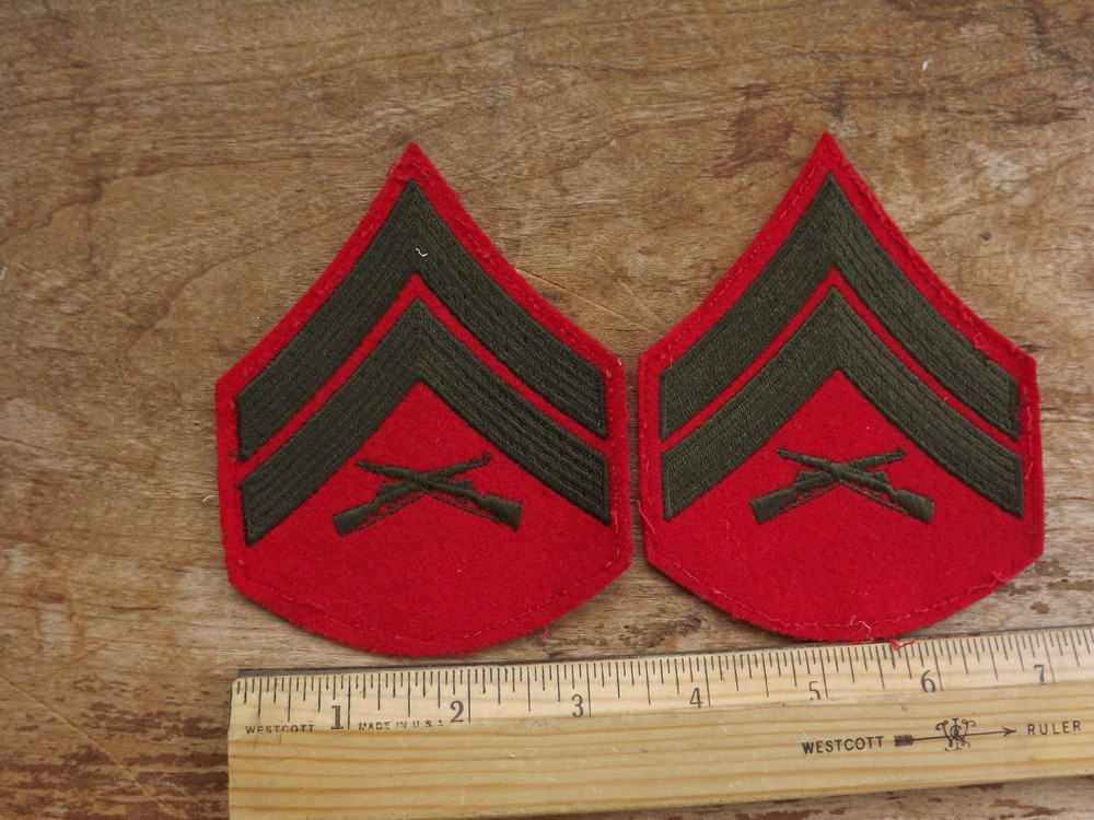 Pair, USMC Corporal Service Chevrons - INV# C1616