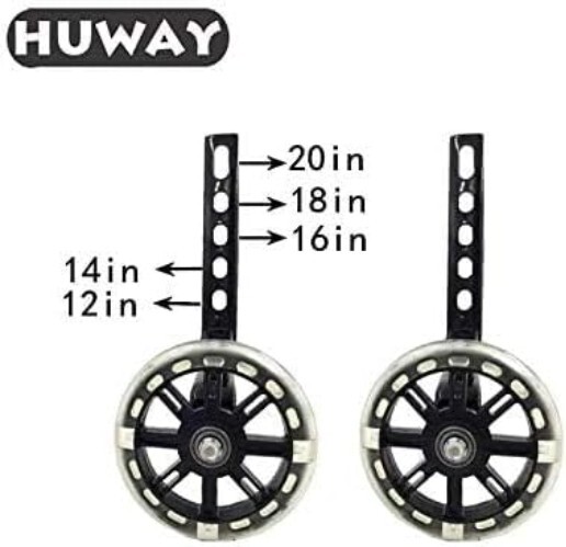 Durable Universal Training Wheels for 12-20 Inch Bikes - Easy Install Kit