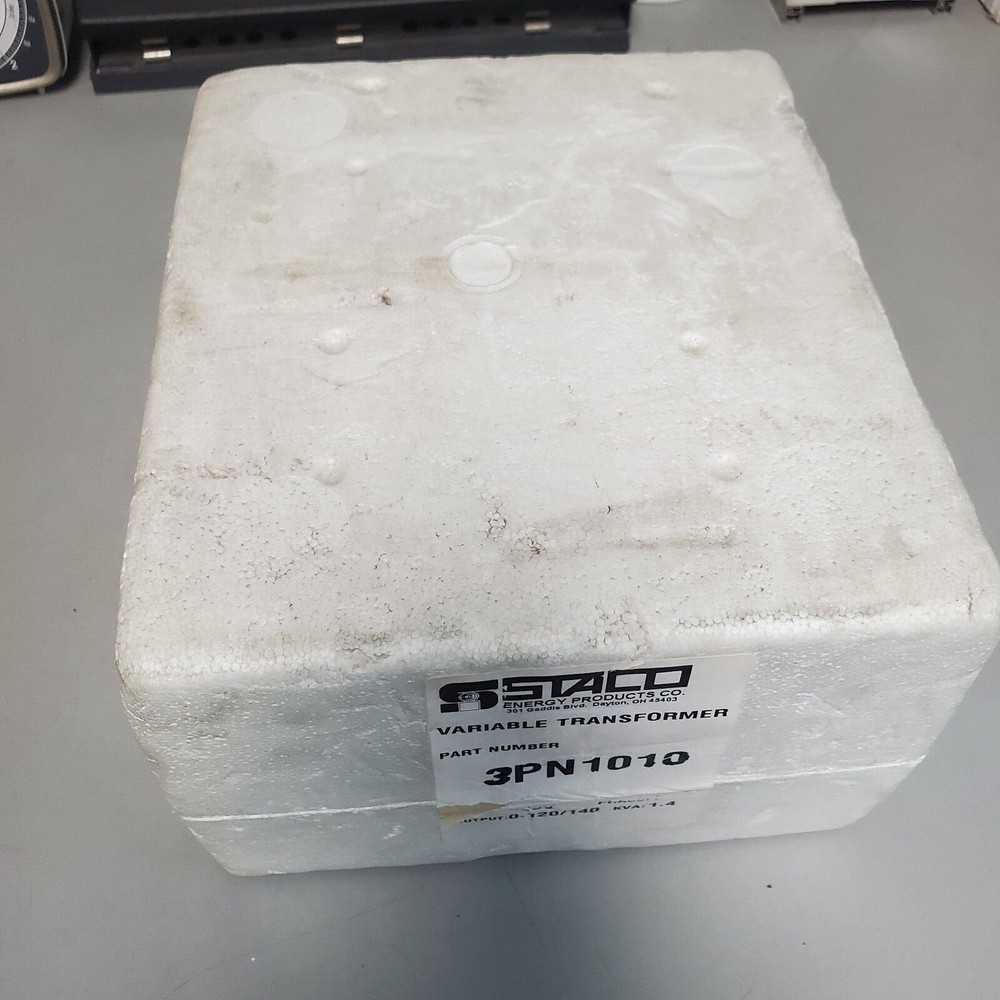 NEW Staco Variable Control Transformer 3PN1010 input 120v output 0-120V (M696)