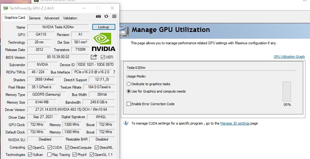 NVIDIA Tesla K20X 6GB Kepler GPU Graphics Server Accelerator 900-22081-0330-000