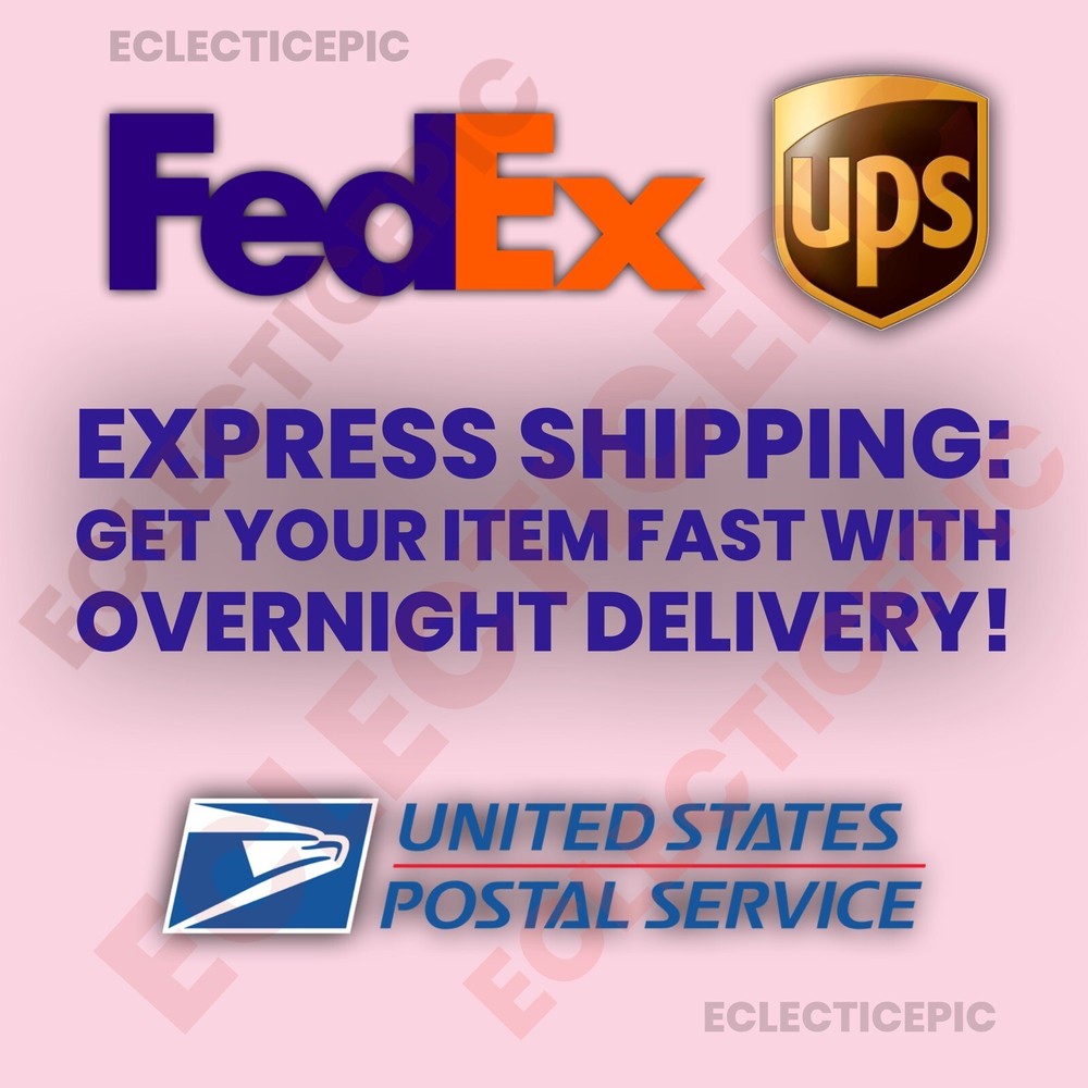 Custom Shipping Agreement: Overnight or Express - Additional Cost