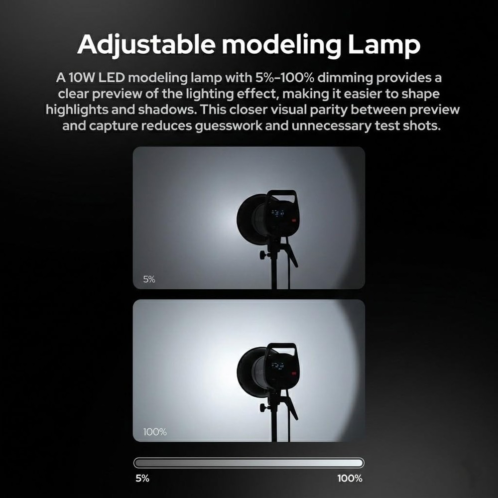Godox SK400III-V(New Upgrade) Studio Flash Strobe 400Ws Flash with Control Panel
