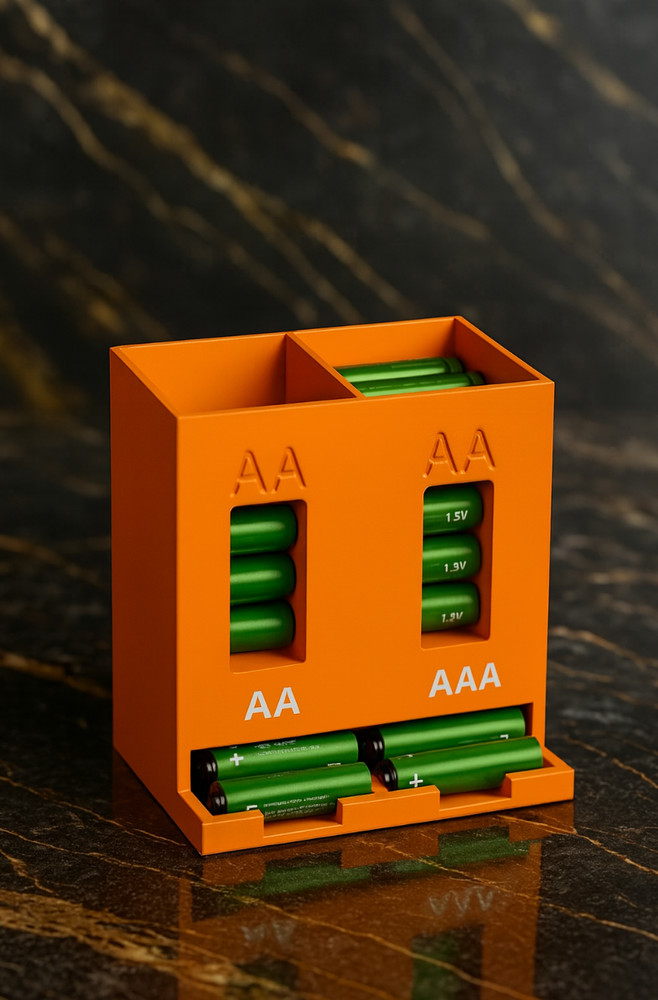 AA and AAA Battery Dispenser | Battery Holder | Stackable Battery Holder