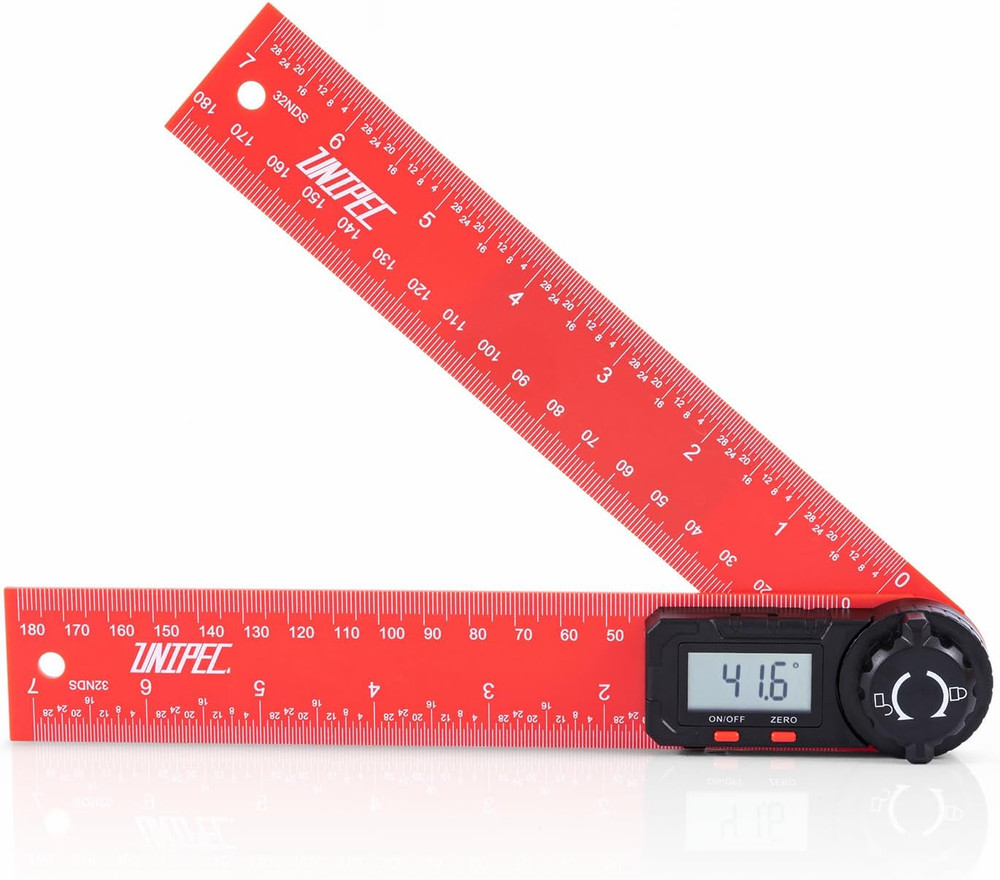 Digital Angle Finder Protractor, 7" / 200 Mm Angle Measuring Tool with LCD Displ