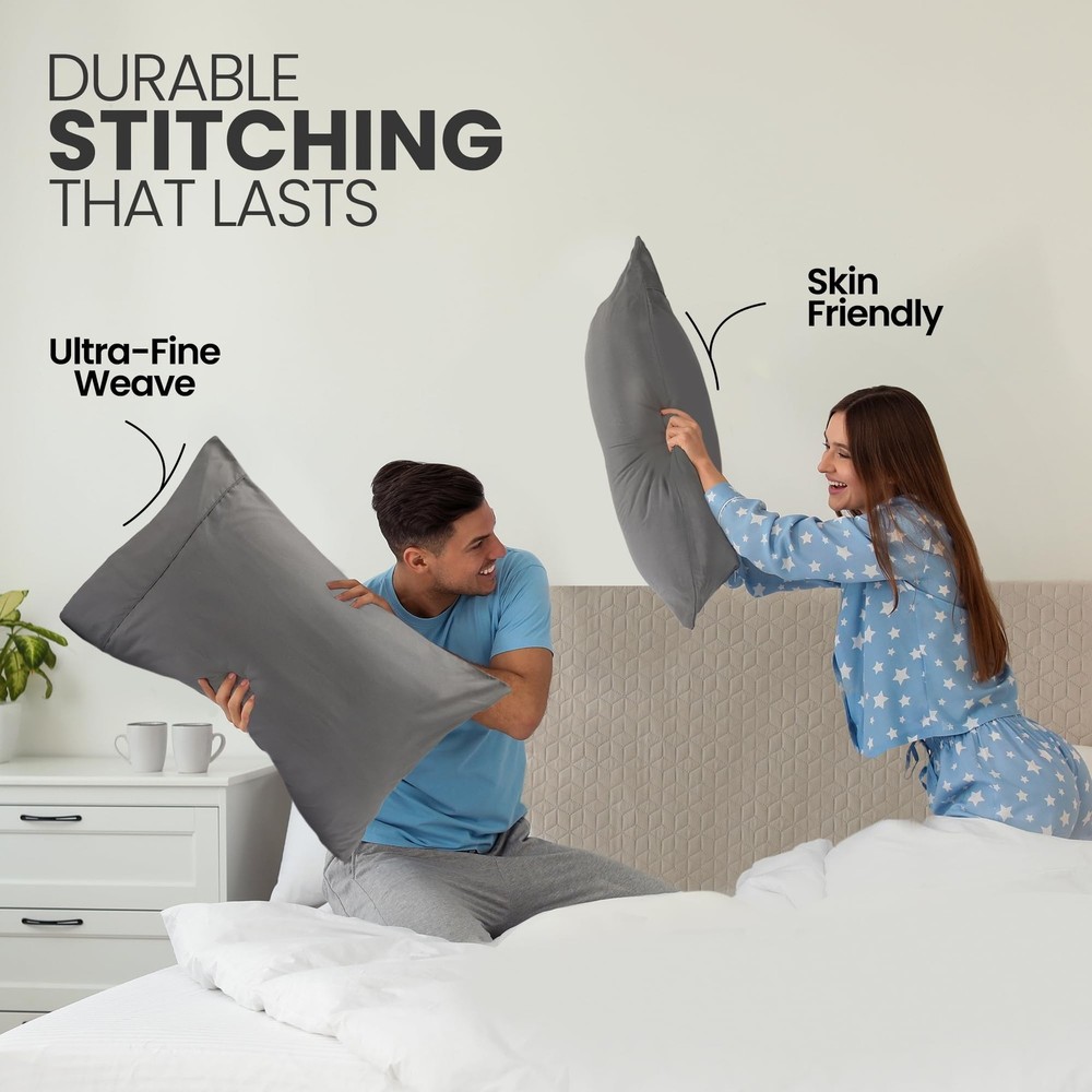 Utopia Bedding Pillow Cases Queen Size 2-Pack – Soft Brushed Microfiber &#