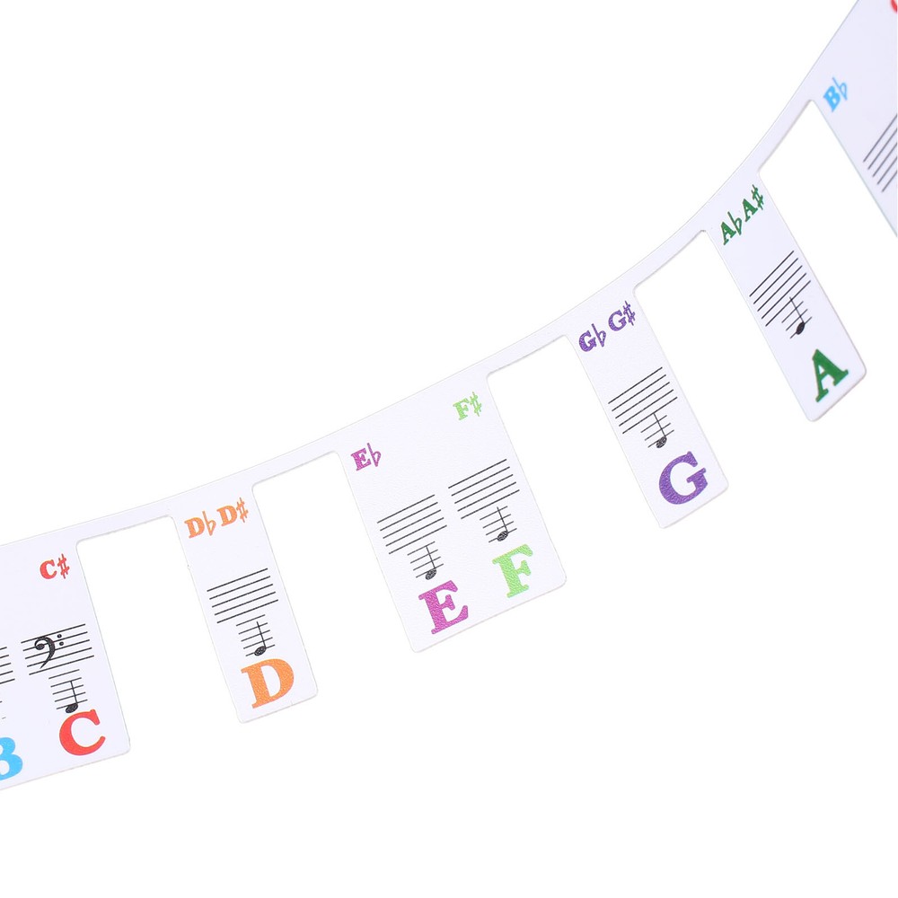 85cm 61 Key Piano Notes Guide for Beginner Removable Piano Keyboard Note Labels
