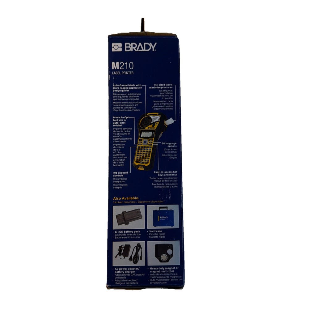 Brady M210 Handheld Label Maker - Black/Yellow