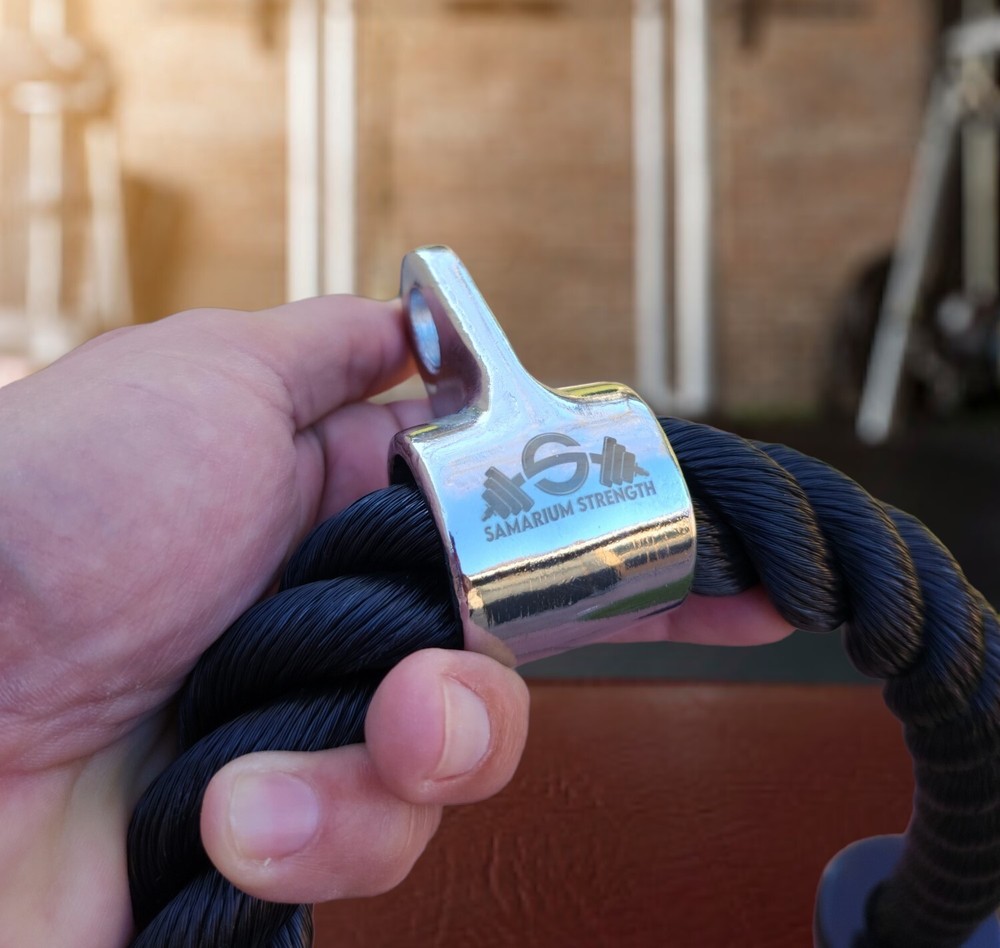 Tricep Rope Arm Push Up Pull Down Press Bar Gym Cable Attachment Exercise US