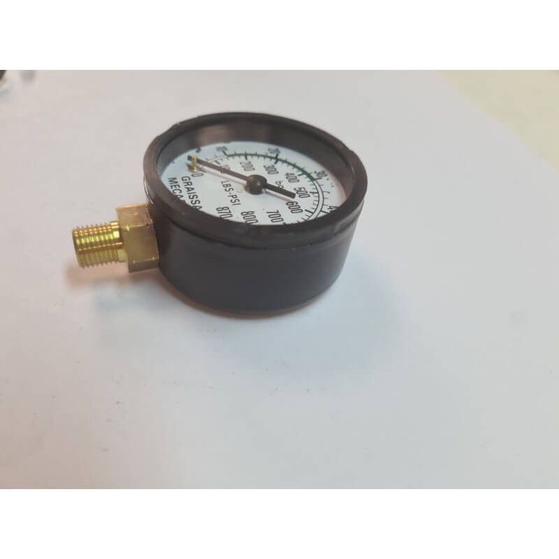 Manometer 0-60 Bars Lateral Greasing Mecafluid