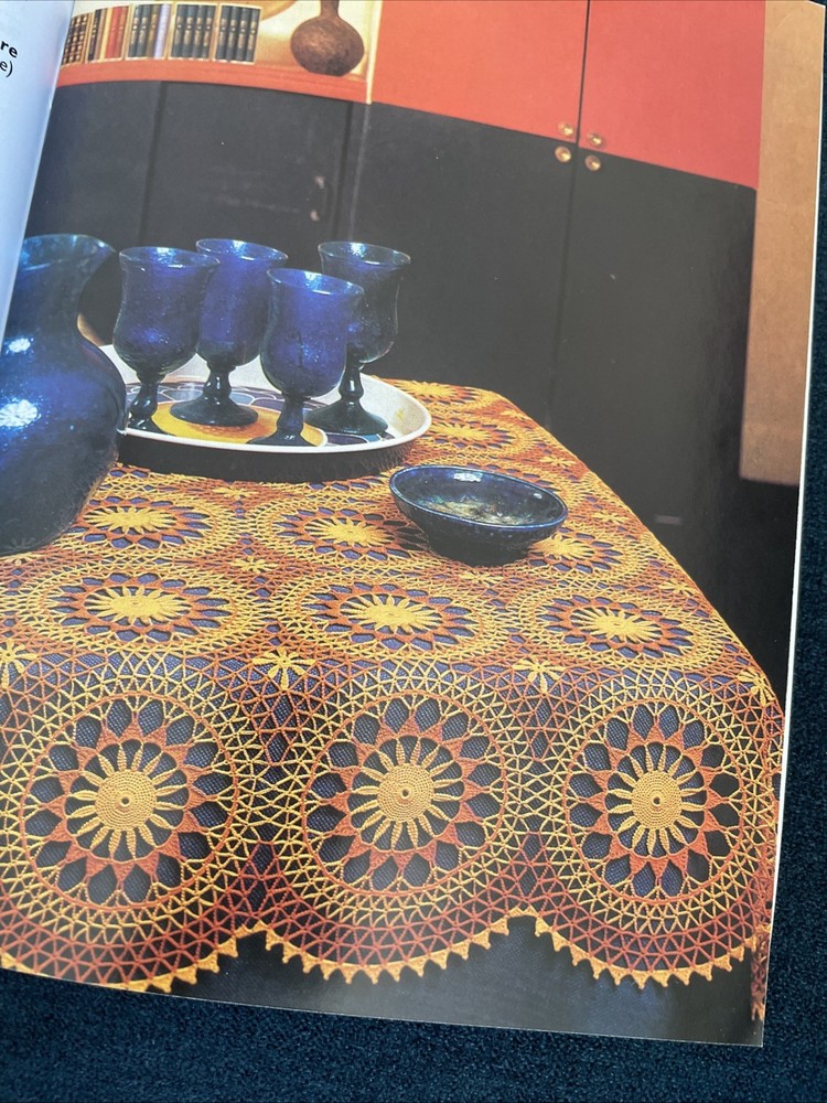 DMC Crochet Thread Pattern Book Curtains-tablecloths-placemats Patterns
