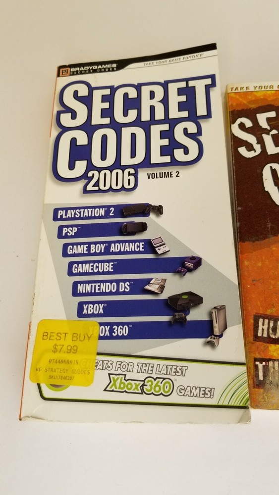 Brady Games Secret Code Books Vol. 1 and 2, 2005/2006