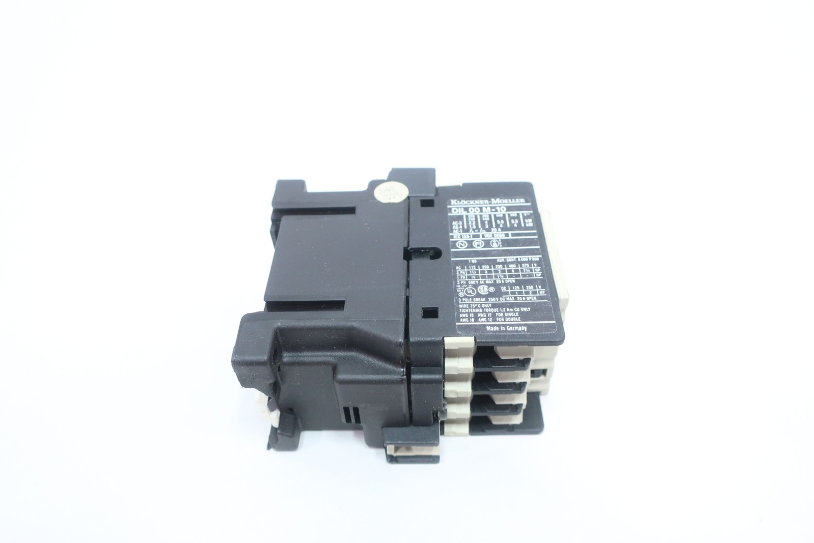 Klockner Moeller DIL-00 M-10 Contactor 20a 220-240v-ac