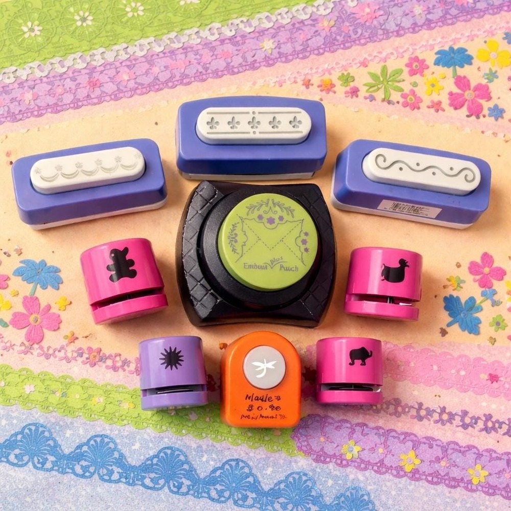 Assorted Paper Punches Set, Scrapbooking Craft Tools