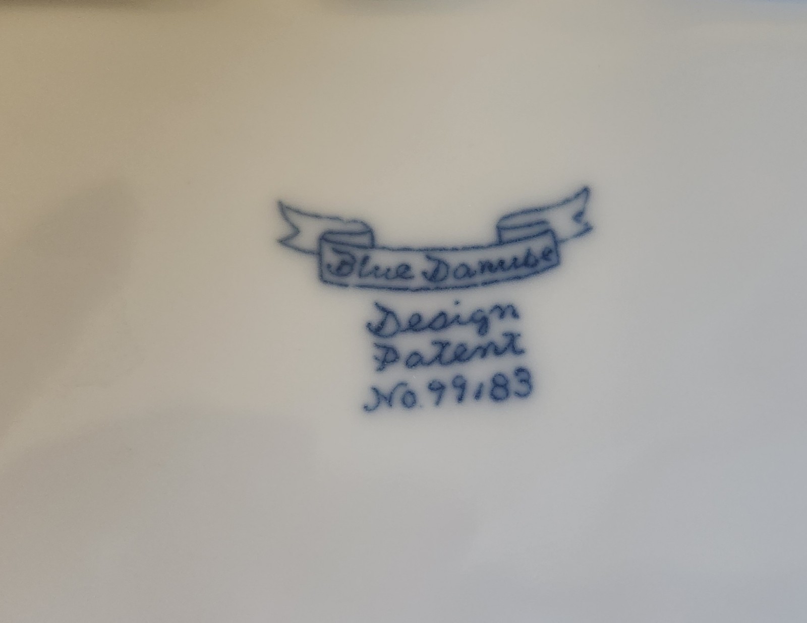 Blue Danube Onion Double Inkwell Set With 2 Lids