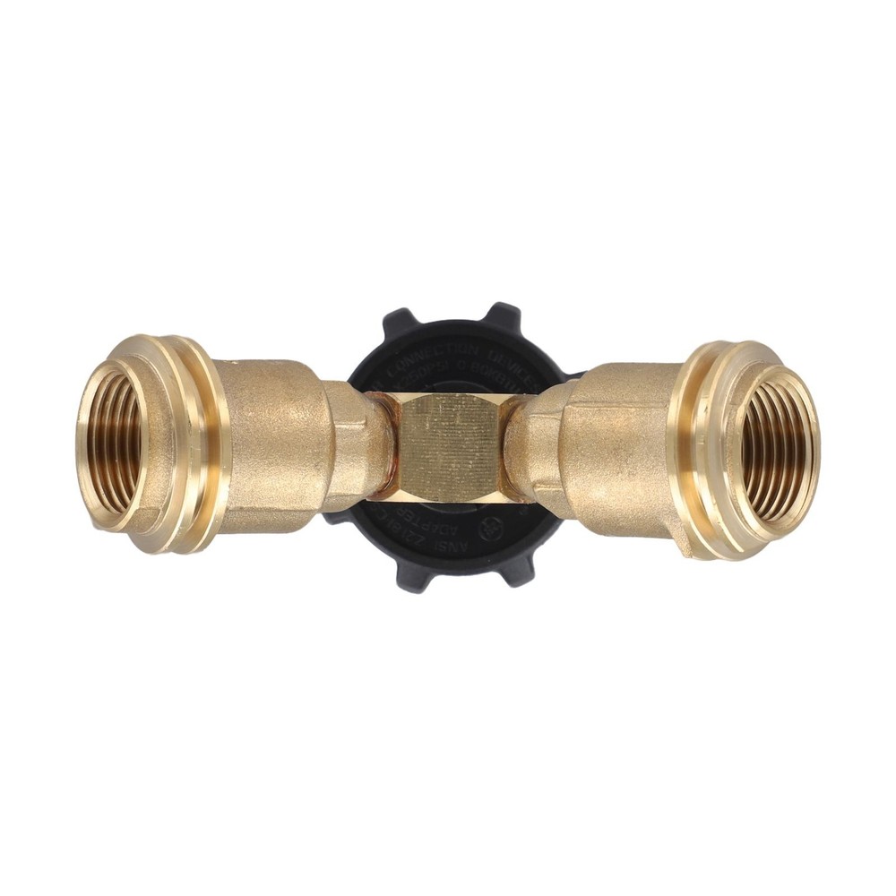 Multi Purpose Propane Tank Adapter Tee for Various Propane powered Devices