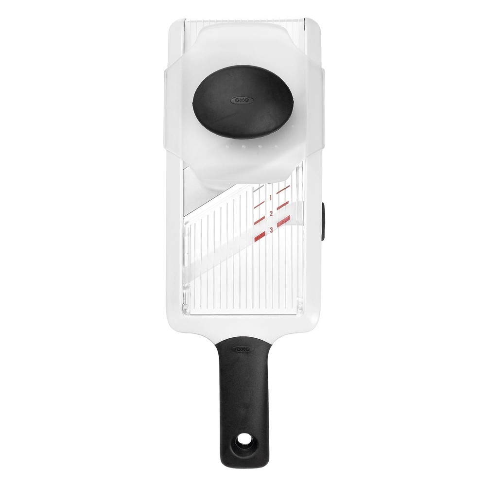 OXO SoftWorks Handheld Mandoline Slicer with Adjustable Thickness Settings