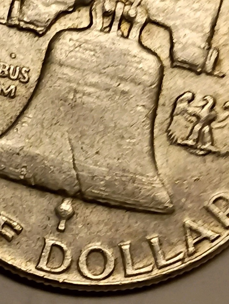 1963 Franklin Half Reverse/Front Align Error, 11.25g .9 Silver