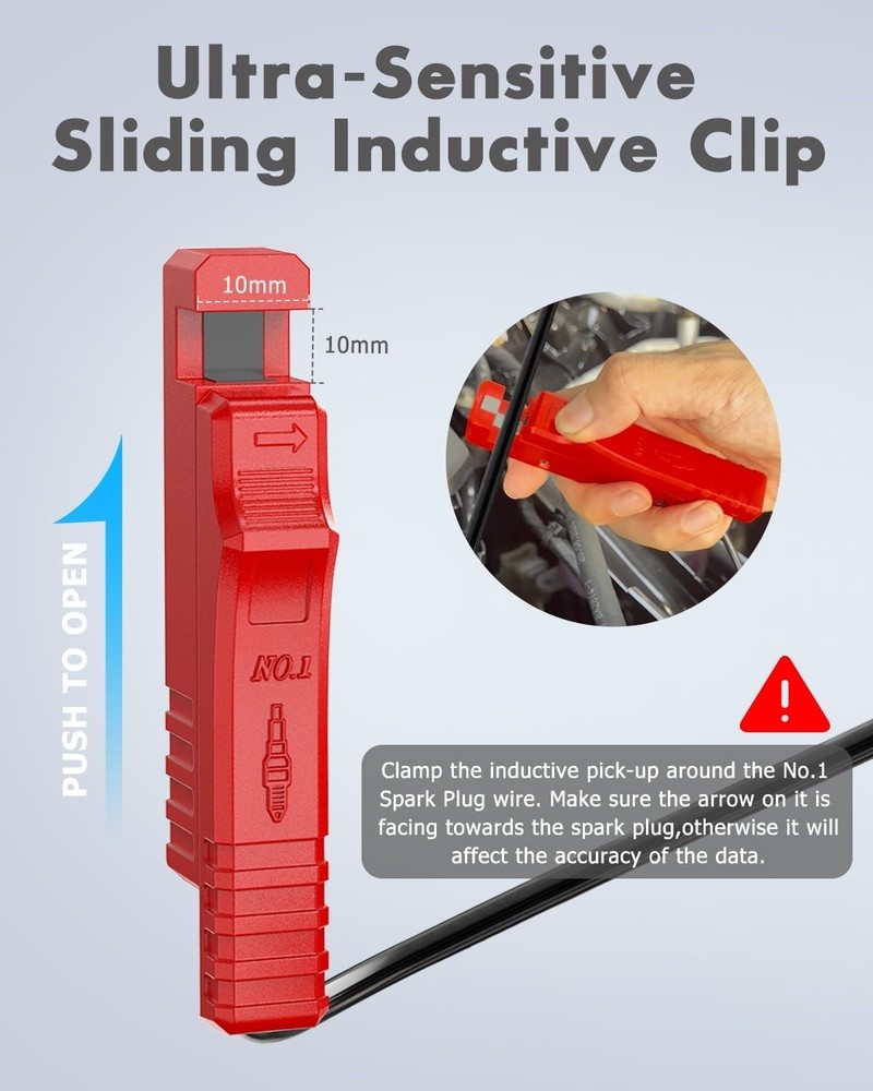 Digital Timing Light 12V Inductive Ignition Gun Tachometer Pro Performance