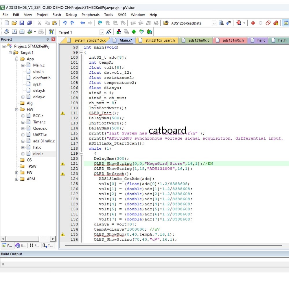 ADS131M08 Module - 24-bit High-Precision ADC with 8-Channel Input OLED