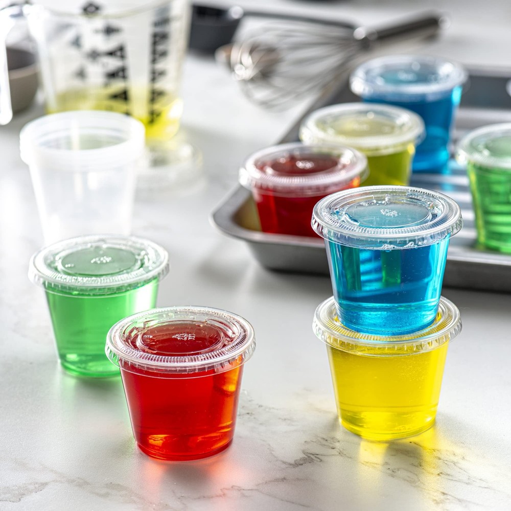 Pantry Value [5.5 oz. - 200 Count Clear Disposable Plastic Portion Cups with ...