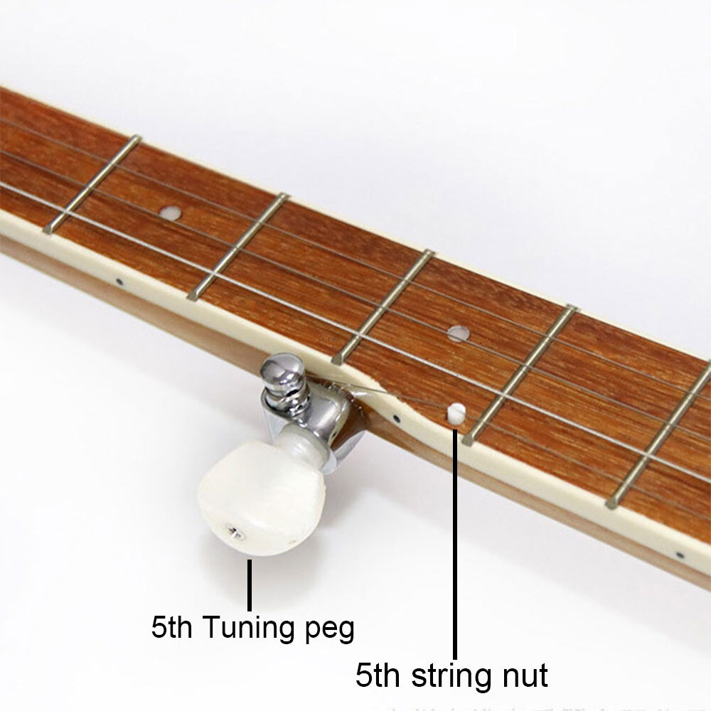 Banjo machine head Tuner Tuning Peg & Ebony Maple Bridge & 5th string Bone nut