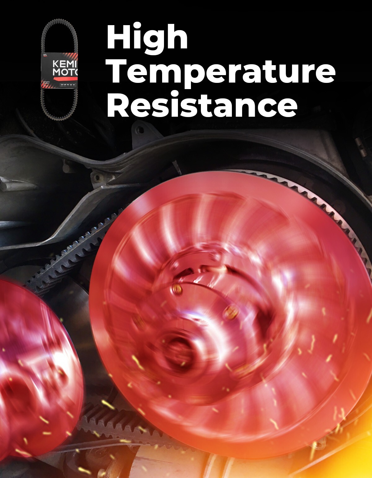 3211218 CVT Drive Belt for Polaris Ranger 1000 SP 570 CREW SP 570 2020-2025