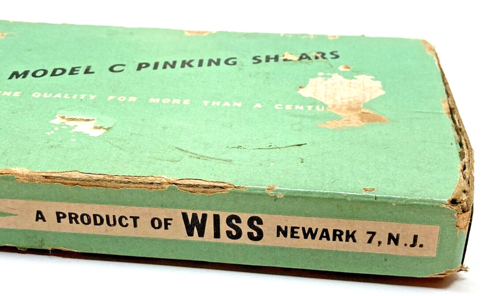 Wiss Model C Pinking Shears Black Handle Original Box Working Sharp
