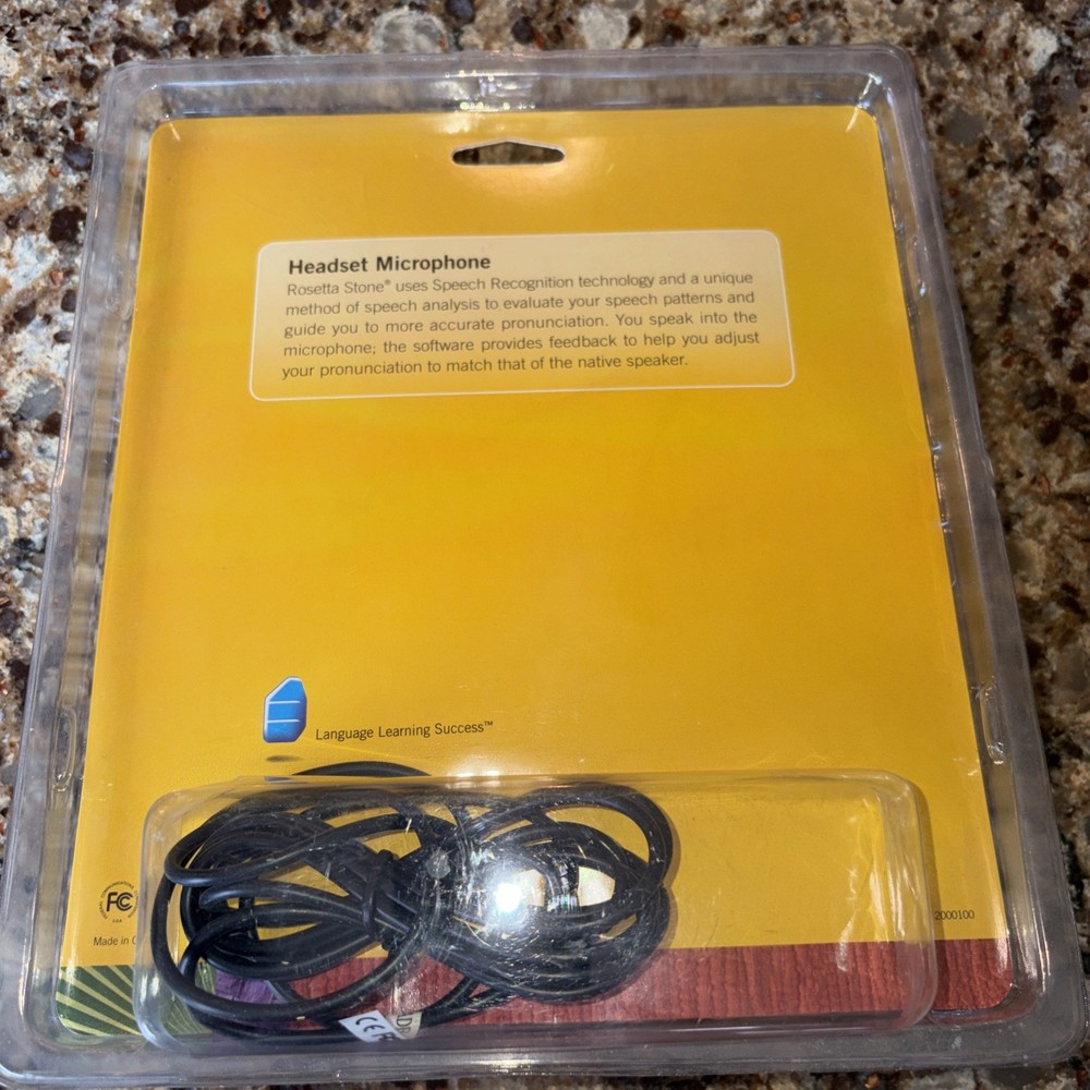 NEW Rosetta Stone Headset Microphone USB For Language Learning Software