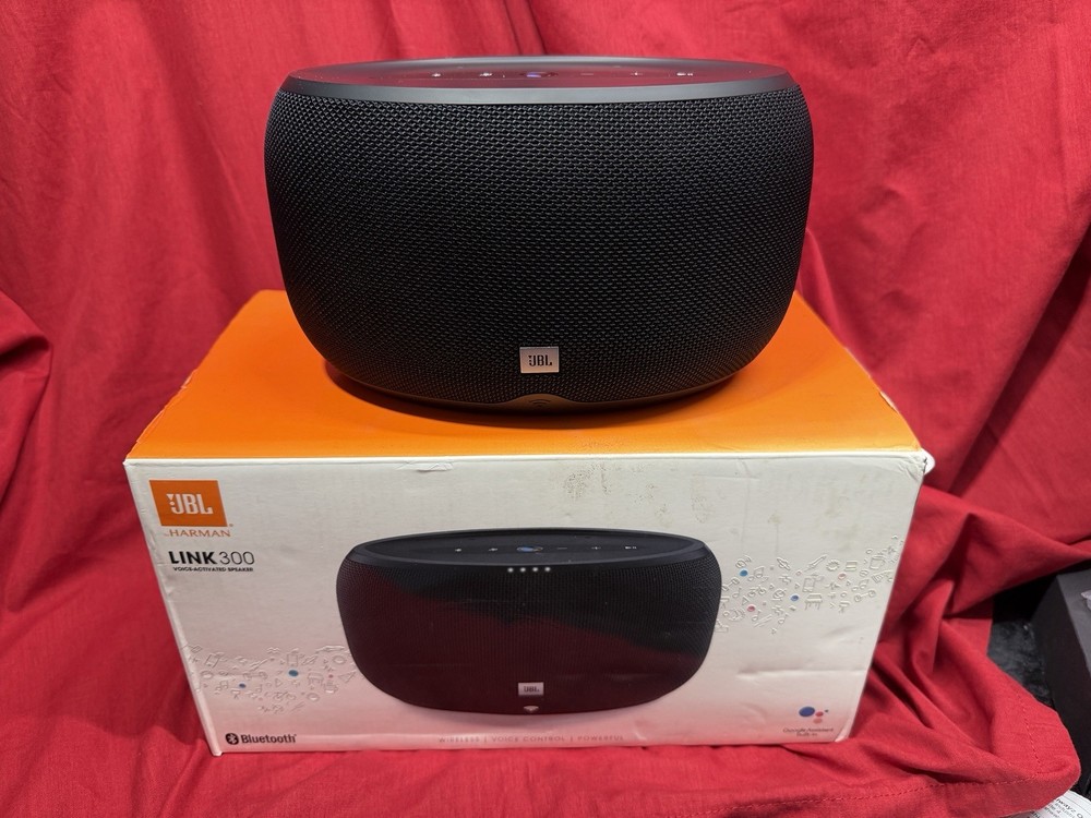 JBL LINK 300 Bluetooth Wi Fi Voice-Activated Speaker Google Assistant