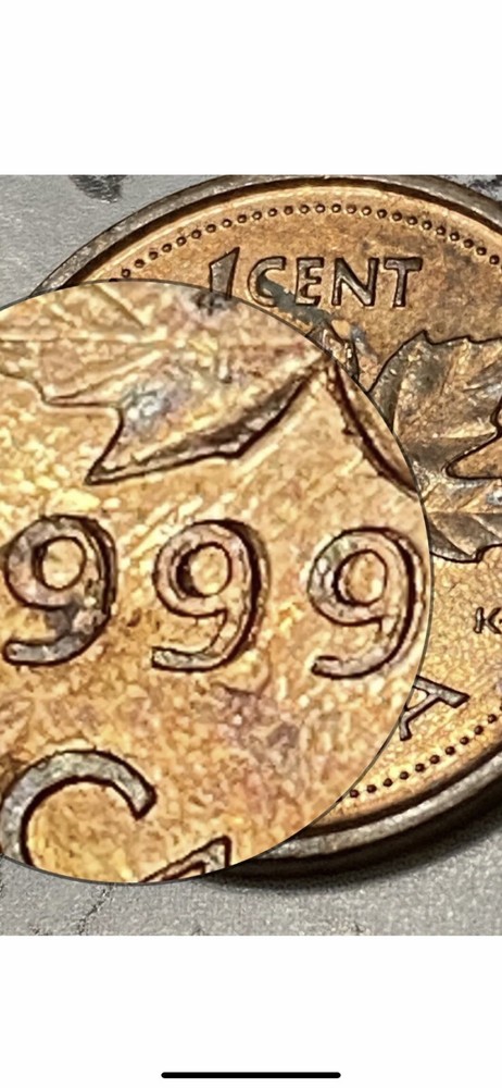 ERROR 1 CENT CANADA 1999