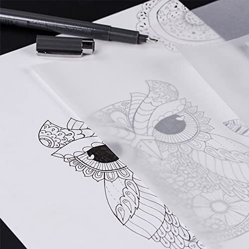 Tracing Paper for Drawing Trace Paper 100 Sheets White Translucent Clear