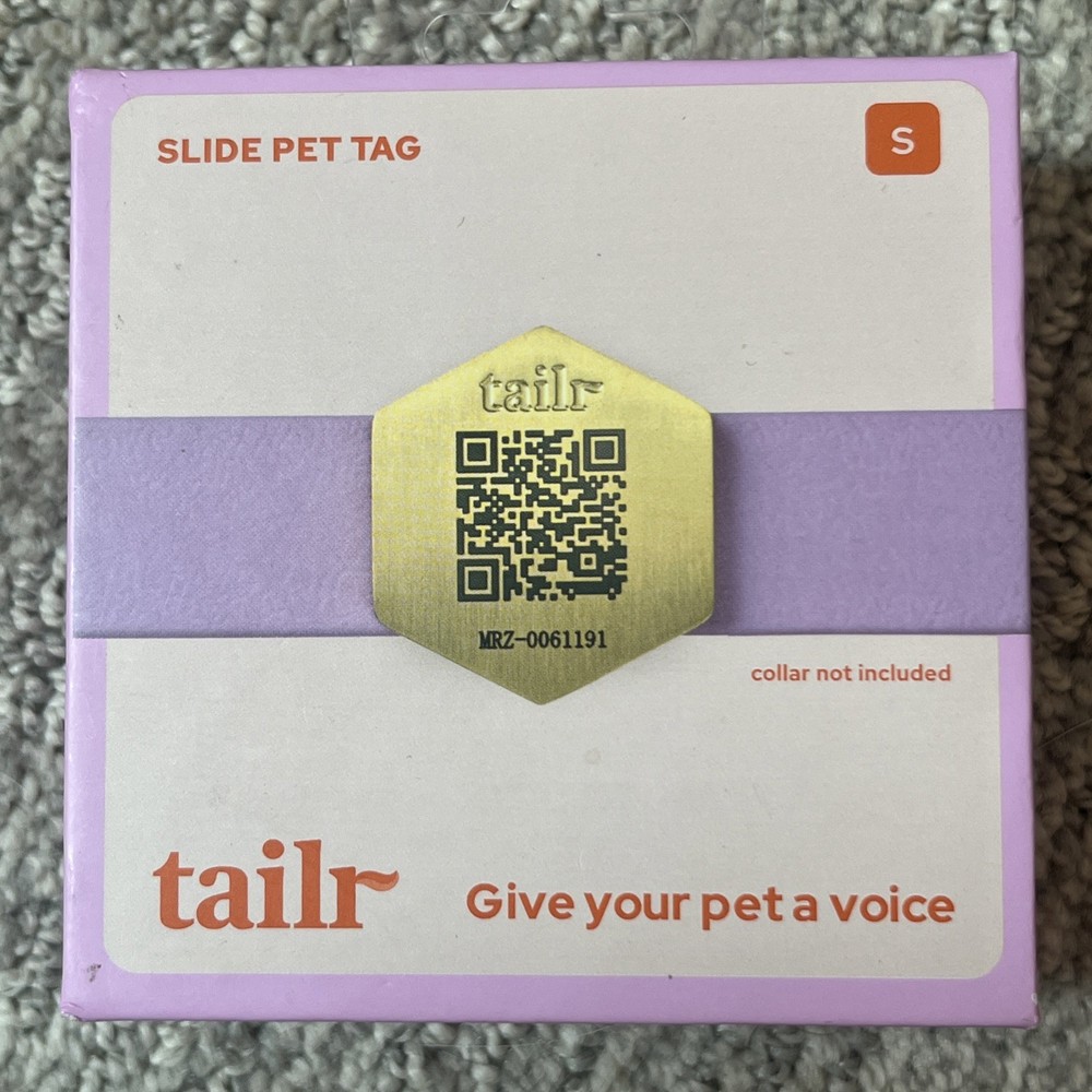 TAILR Classic Pet Tags Lost And Found With QR Code Size Small