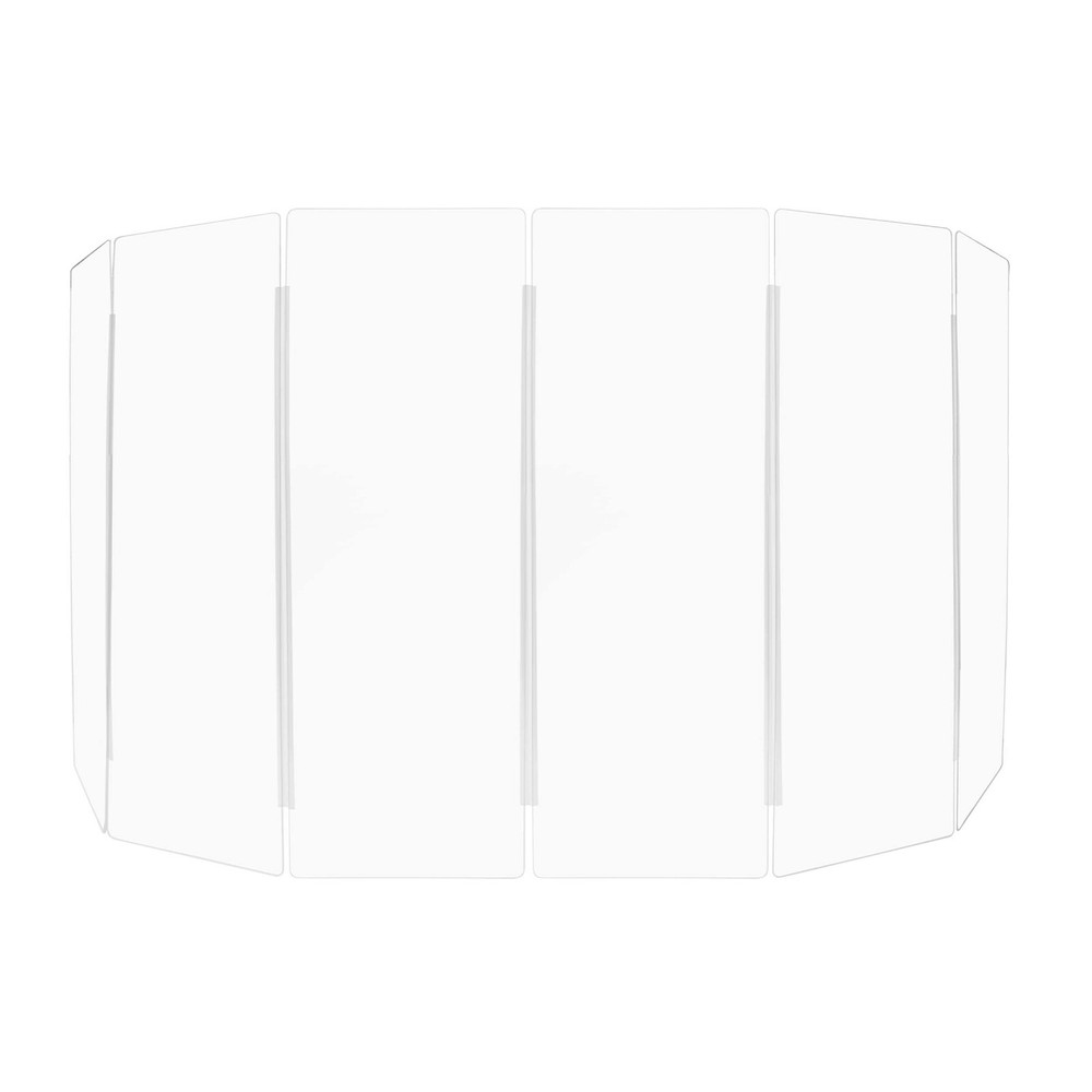 Acrylic Drum Shield DS6L | 6ft Drum Screen with Full-Length Hinges