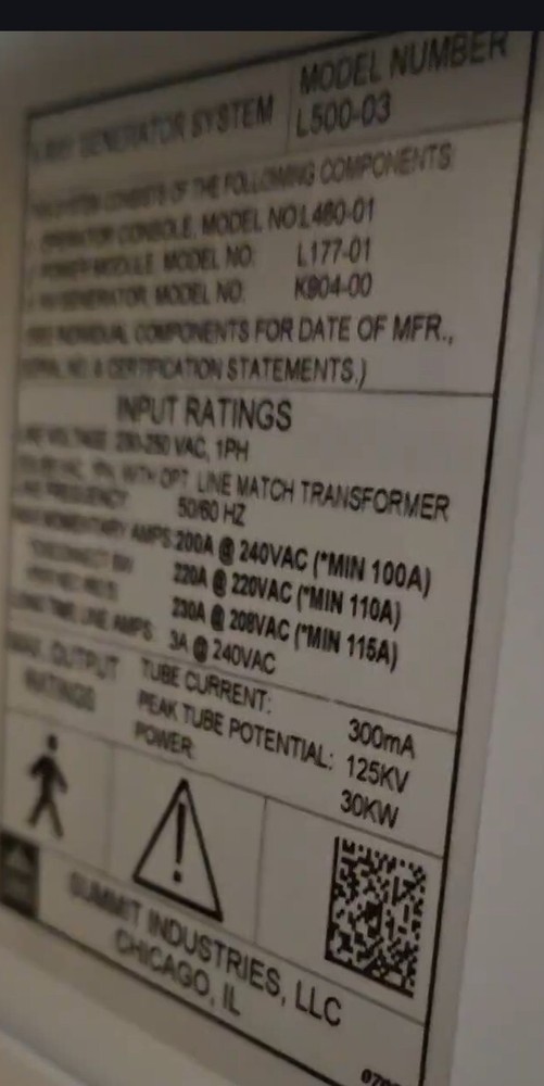 SUMMIT L177 Summit Industries Generator