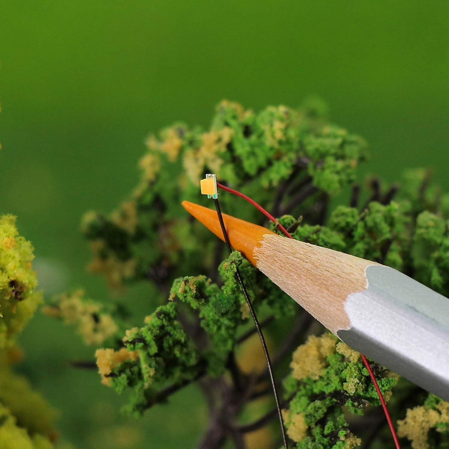 20pcs Pre-Wired 0805 Warm White SMD LED Light Emitting Diode 12V Micro Litz W...