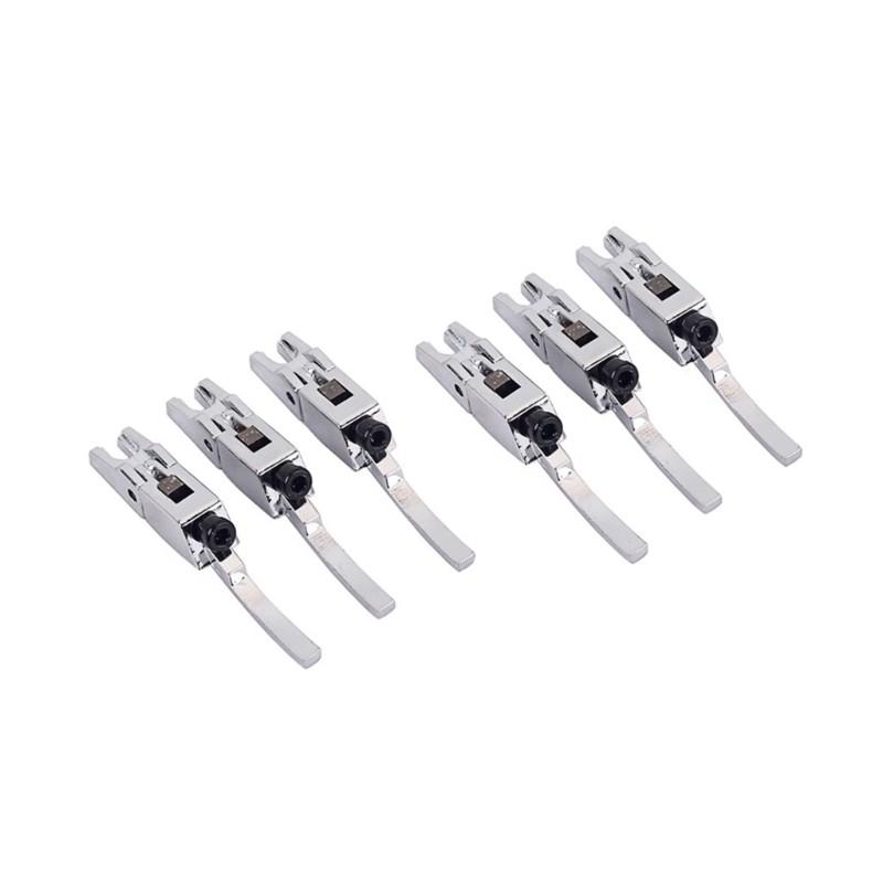 6Pcs Double Locking System Tremolo Bridge Saddles for Precise String Tuning