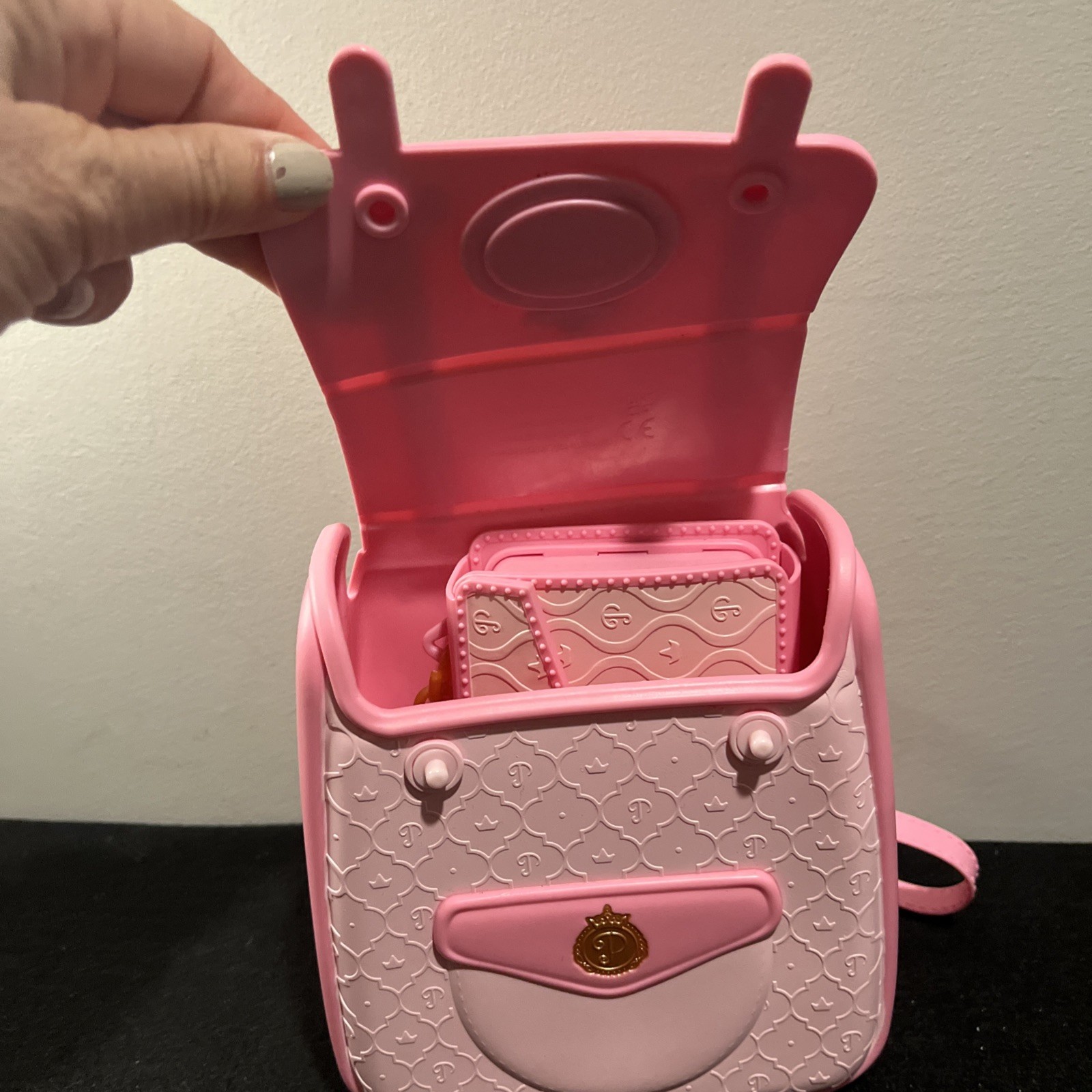 Disney Princess Backpack & Play Phone With Mirror + Wallet Pink Plastic